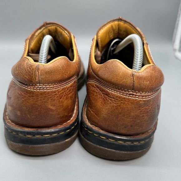Dr. Martens Men\'s 11 Brown Leather Casual Oxfords Shoes Round Toe Lace Up main image 7